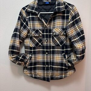 Kavu Plaid Jacket - Black and gold. Small. GUC